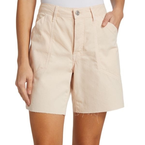 Frame Denim Pants - mid-rise denim shorts from Frame  straight-fit button fly nwt
